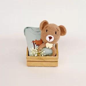 Presente para Bebê Menino Chocalho e Body