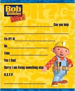 Convites Bob Construtor 20un.