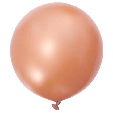 Balão Metalizado Rosa Ouro 40cm - Image 2