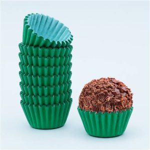 Forminhas Brigadeiro Verde Relva 100un.