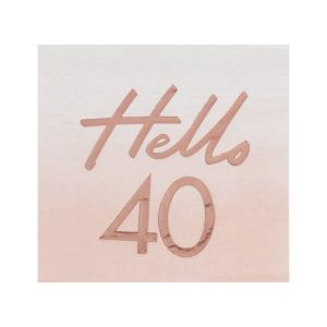 Guardanapos Aniversário 40 Anos
