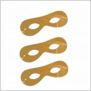 Mascaras Douradas Papel 25u.