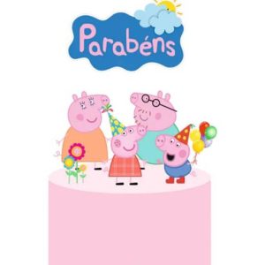 Topo de Bolo Peppa Pig